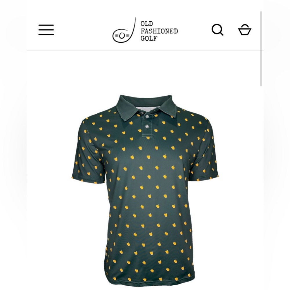 Old Fashioned Golf Polka-State Golf Polo – Augusta Green, Small – Wisconsin